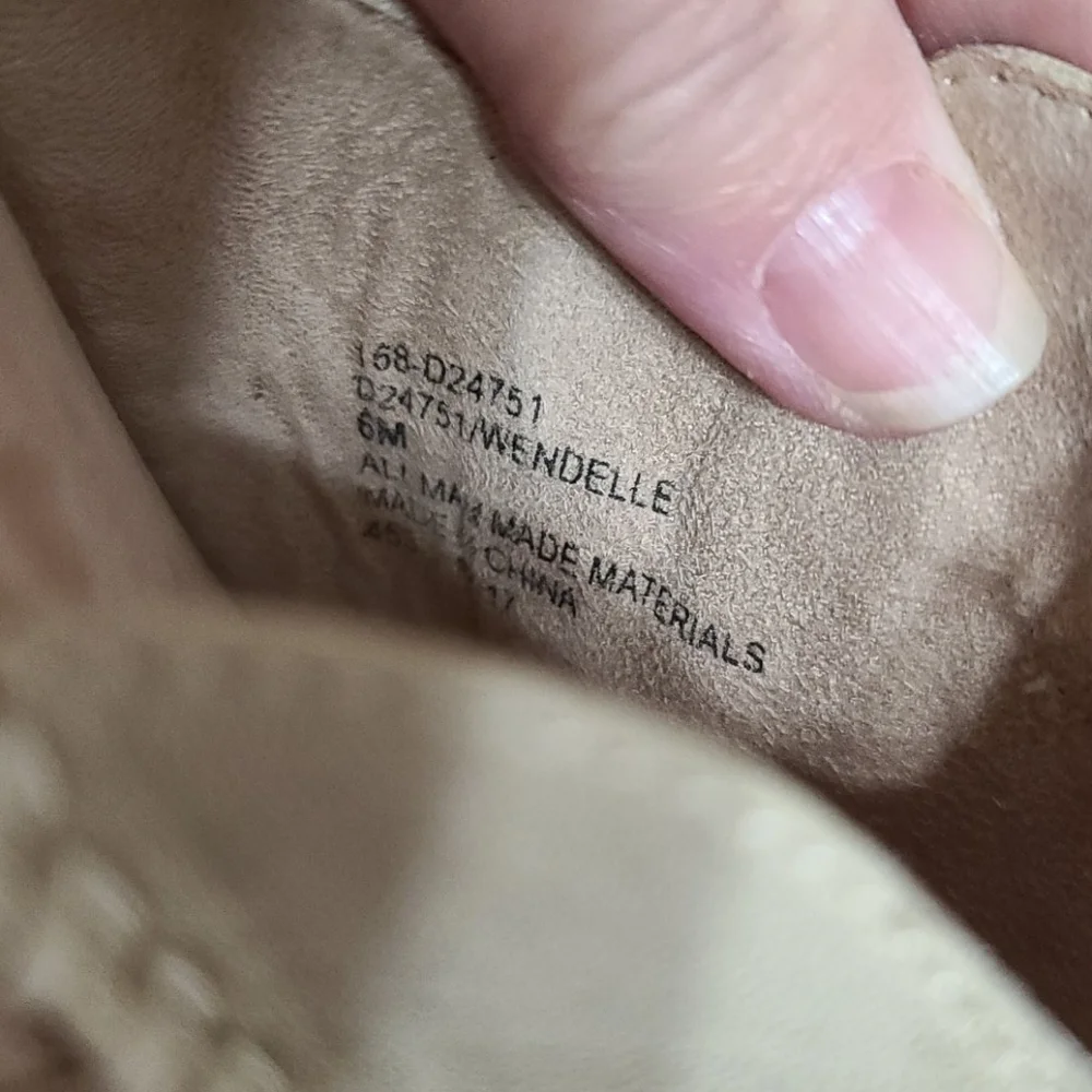 Seven Dials Faux Suede Espadrilles Slidws Shoes Oatmeal Size‎ 6 EUC